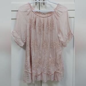 Bellambra Silk Blush Lace Blouse